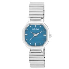 BCBG Women's 26mm Octagon Case Link Bracelet Watch BCBG015 