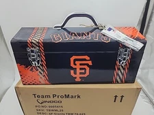 Team Promark MLB Team Design Metal Tool Box -San Francisco Giants - NEW IN BOX