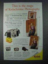 1954 Kodak Pony 135 Camera Ad - The Magic of Kodachrome