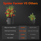 Spider Farmer 5 Packs 5Gallon Grow Bags Garden Aeration Plant Fabric Handles Pot — photo 10