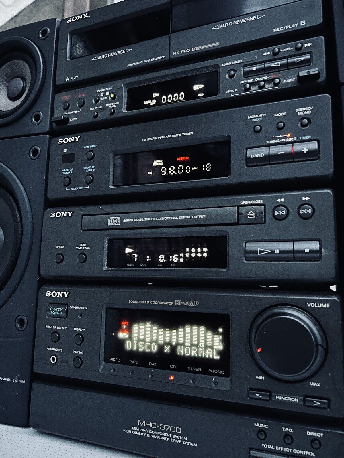 SONY MHC-3700 Stereoanlage MINI MIDI Anlage Stereo MHC 3700 Revidiert