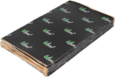 uxcell 17pcs 80mil 18sqft Car Sound Deadener Heat Insulation Mat Butyl Pad Dampi
