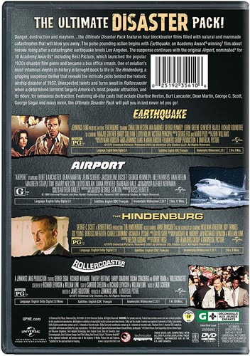 Ultimate Disaster Pack DVD EARTHQUAKE AIRPORT Charlton Heston Dean Martin New - Picture 2 of 2