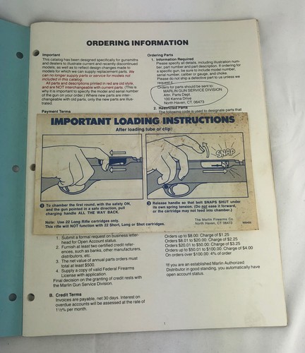1985 Marlin Teile Händlerkatalog Querverweisliste Stationen, JC Penny, Glennfield - Bild 4 von 10