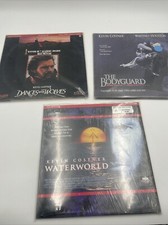 Bodyguard, water w-  Dances With Wolves  Laserdiscs Lot Of 3 Kevin Costner Movies