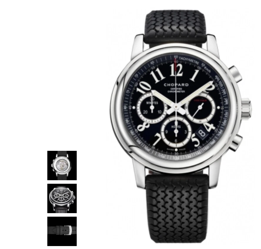 CHOPARD Mille Miglia Chronograph 168511 3001 SS Rubber Belt Mens