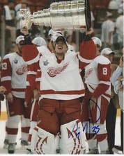 Detroit Red Wings Jimmy Howard Stanley Cup Signed Autographed 8x10 Photo COA #3