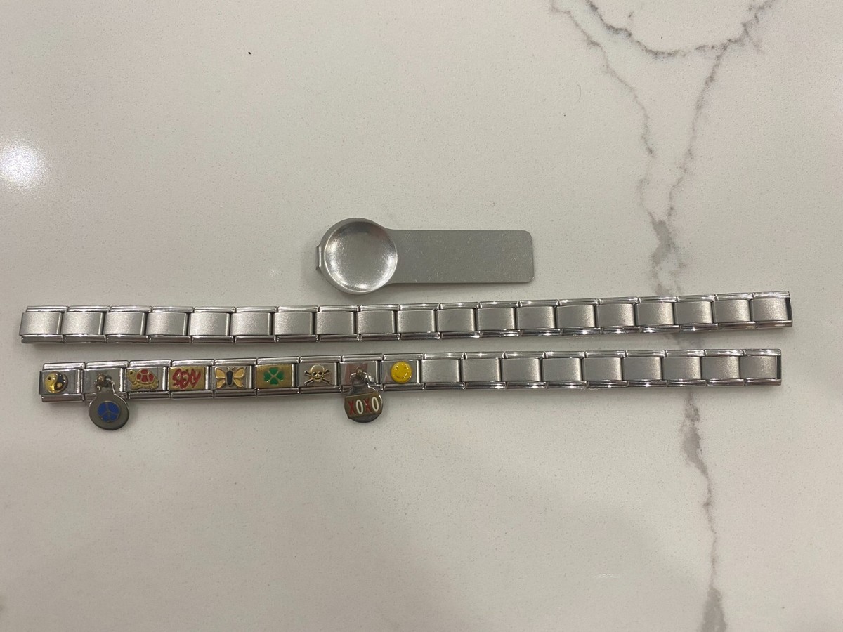 Quiges Modulo Charm Link Italiano 9 Mm In Acciaio Inox | Angelo Celestiale | Per Bracciali Stile Italian Links | Gioiello Donna - 2