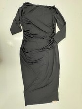 Shein Curve Black Side Scrunch Dress Womens Size 3XL