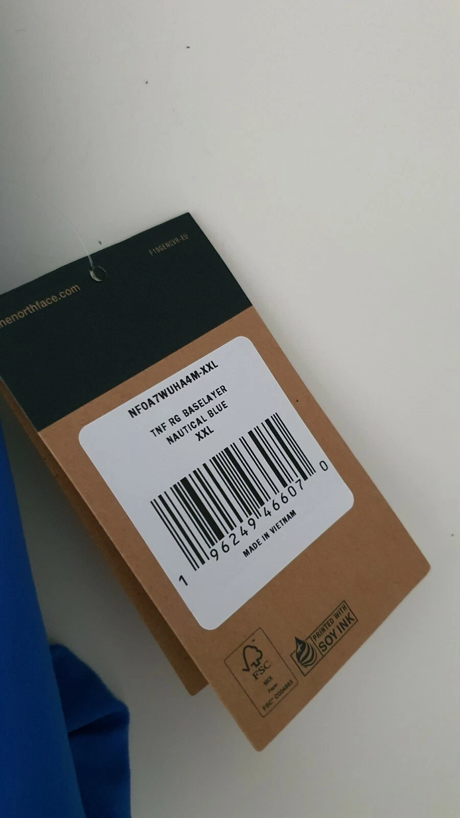 Top SS22 Supreme x The North Face Base Layer L S con cappuccio blu XXL TNF 2XL nuovo