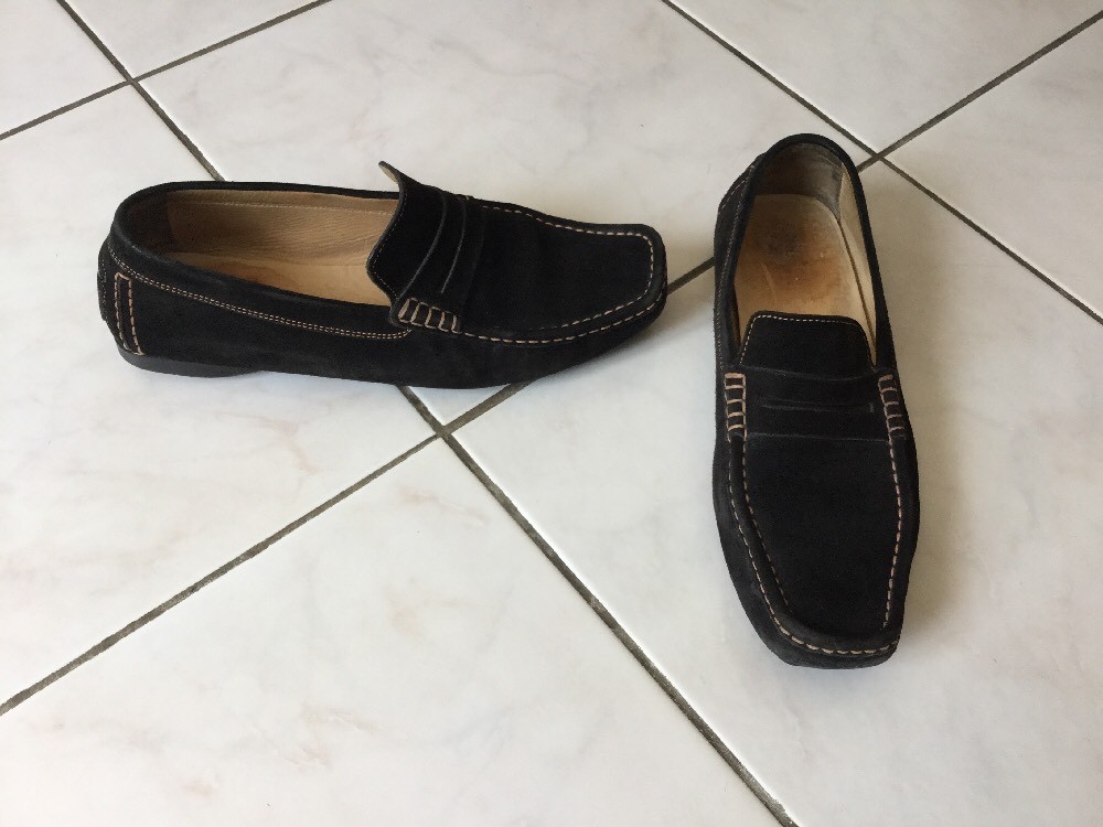 Mocassins MANFIELD Pointure 41,5 En Daim Marron - Occasion, Style Décontracté