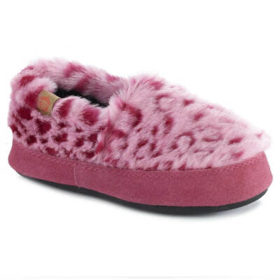 Acorn Kid's Original Moccasins Moc Toe, Pink Ocelot, K8/9 (A10089BTJ8-9)