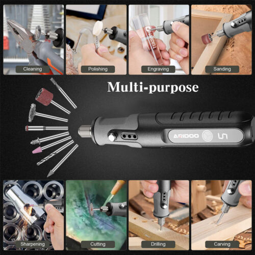Cordless Rotary Multi Tool W/ Variable Speed & Accessory Set Dremel Compatible - Picture 3 of 15