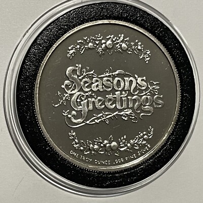 Tinkle Bells Santa Satire Holiday Rare Coin 1 Troy Oz .999 Fine