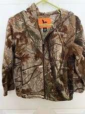 Field And Stream 1871 Youth Camo Jacket- size Medium - hooded Thick Poly Fleece