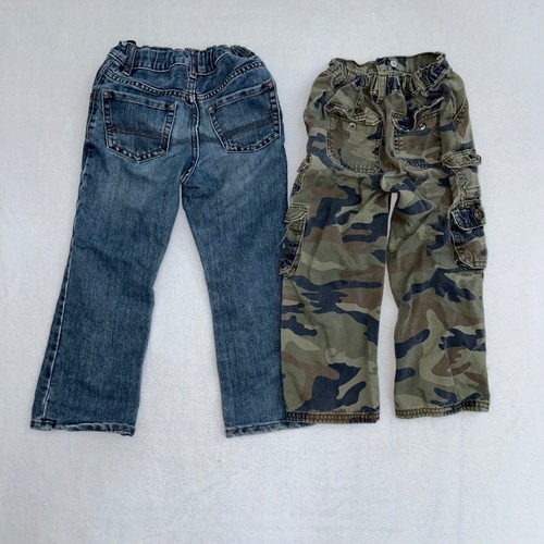 Lot of 2 Boys Pants Jeans Size 5 Childrens Place & Unbranded Camo - Picture 2 of 2