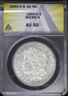 1880-O $1 Morgan Silver Dollar ANACS AU 50 | Micro O