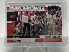 2021 Panini Contenders Draft Picks Chuba Hubbard Front Row Seats Purple Rookie