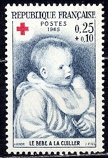 TIMBRE FRANCE N°1466 **  CROIX ROUGE  1965  NEUF SANS CHARNIERE