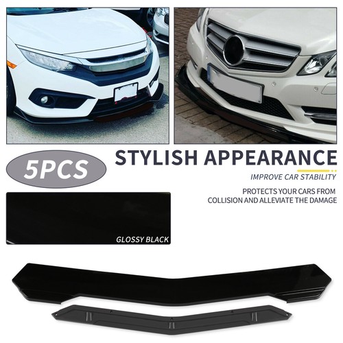 For Kia Forte Optima Rio Front Bumper Lip Spoiler Splitter + Side Skirt + Rods - Foto 11 di 17