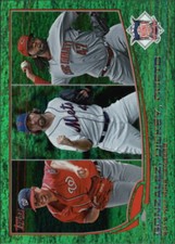 2013 Topps Emerald #287 Johnny Cueto Gio Gonzalez R.A. Dickey 