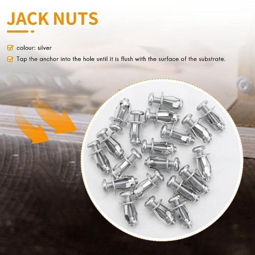 40X Jack Nuts For Metal M4/M5/M6 Car Rivet Nut Tool Screw Petal Nut Expansion - Picture 6 of 18