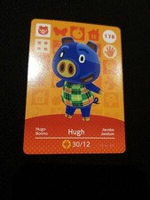 HUGH ANIMAL CROSSING AMIIBO SERIES 2 CARD #178 TRACKED AU POST geniuine