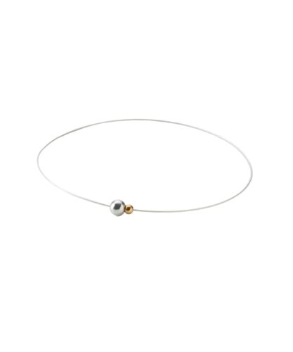 phiten RAKUWA Necklace Wire EXTREME Mirror Ball Twin Silver Gold 40cm - Afbeelding 1 van 1