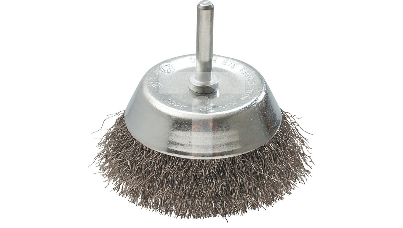 Wire cup brush with a 50 mm INOX 57H599 shank /T2UK