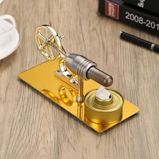 Mini Hot Air Stirling Engine Model Toy DIY Electricity Generator Engine Motor