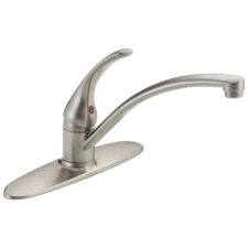 Delta Foundations 1-Handle Kitchen Faucet Stainless-Certified Refurbished