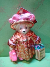 Christopher Radko Bloomingdale's Muffy Shopper Glass Blown Ornament 