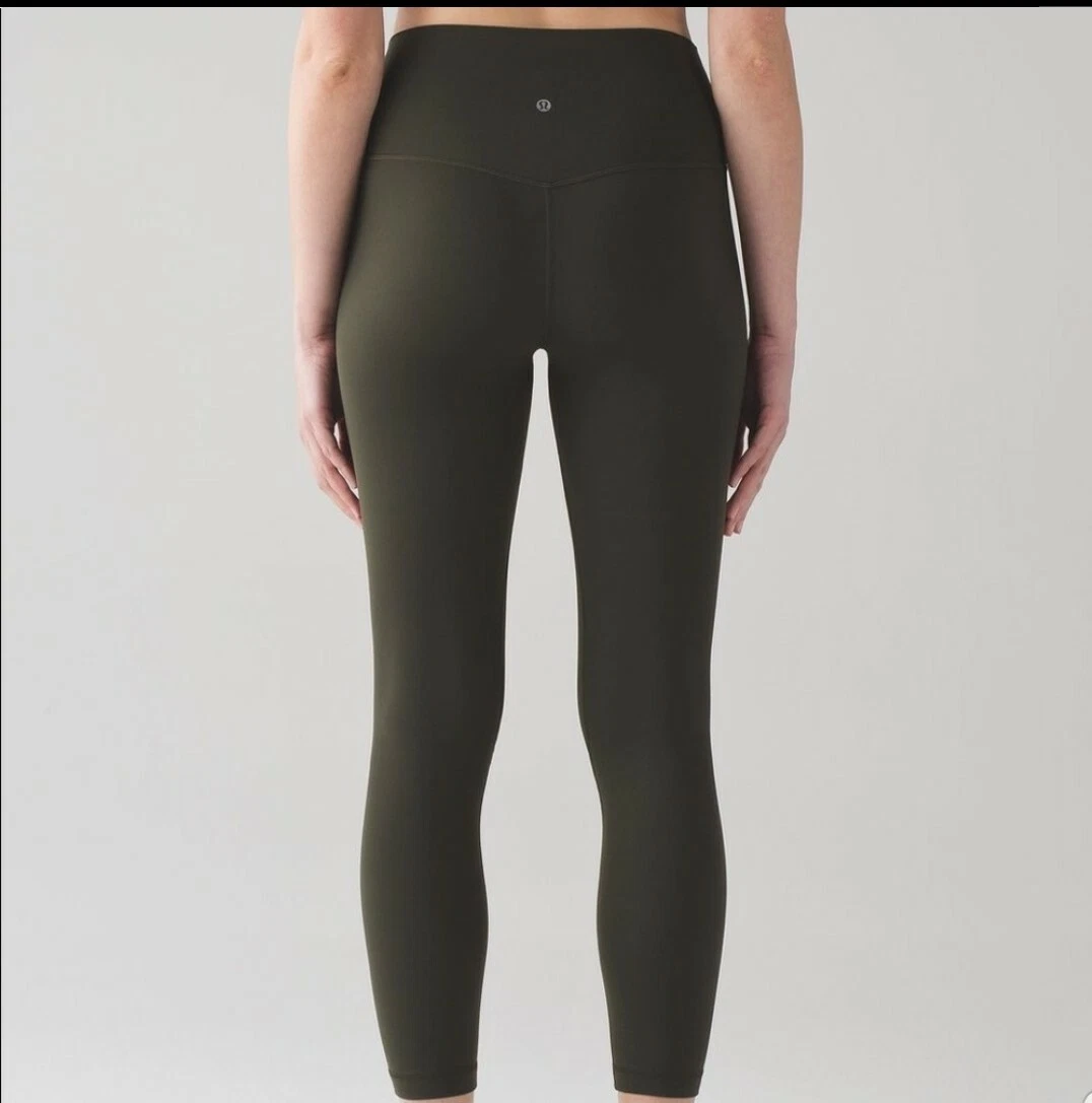 NEW LULULEMON ALIGN LEGGINGS 25 7/8 DARK OLIVE (MULTIPLE SIZES)