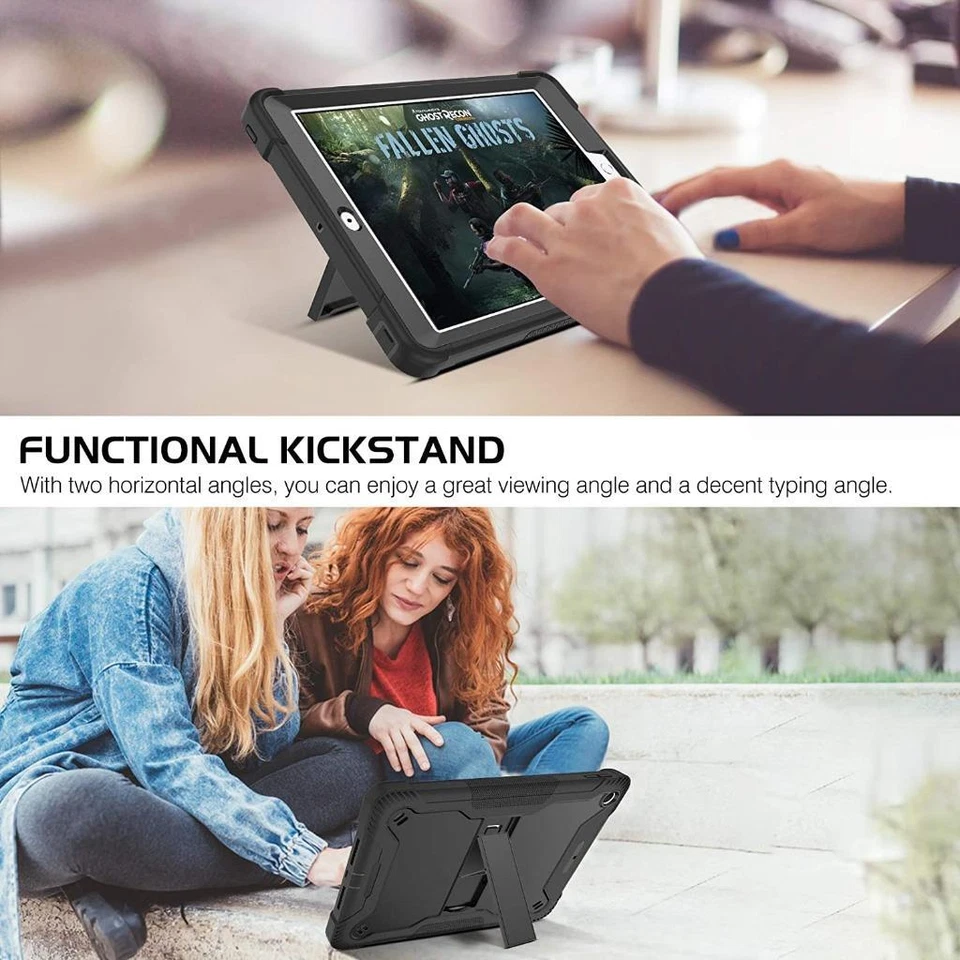 For iPad Pro 13 iPad Pro 11 2024 Shockproof Heavy Duty Armor Kickstand Hard Case - Image 4 of 4