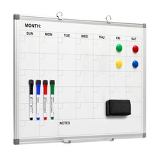 Magnetic Dry Erase Calendar Whiteboard, 24 x 18 Inches Monthly Calendar Dry E...
