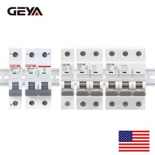 GEYA AC/DC MCB Mini Circuit Breaker 1/2/3P Type C 6 10 16 25 32 40 63 80 100 125