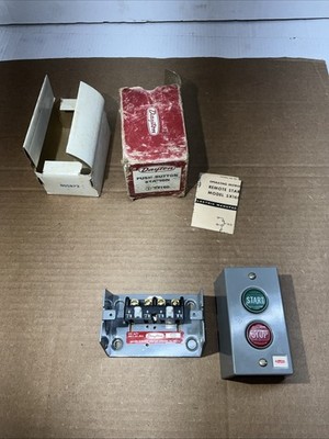 Dayton 5X160 Push Button Start Stop Power Switch Station 600V Metal Case/Housing