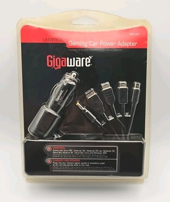 Gigaware Universal Gaming Car Power Adapter 2601437 NEW DS DSLITE 3DS Gameboy