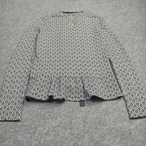 Odd Molly Damen Strickjacke 1 - S Baumwolle schwarz weiß Bindeband Wickel Schal Pullover 654 - Bild 2 von 11