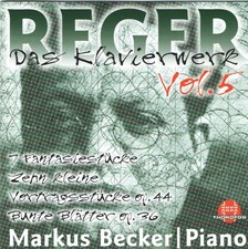 Markus Becker Quartet Complete Works for Piano Vol. 5 CD