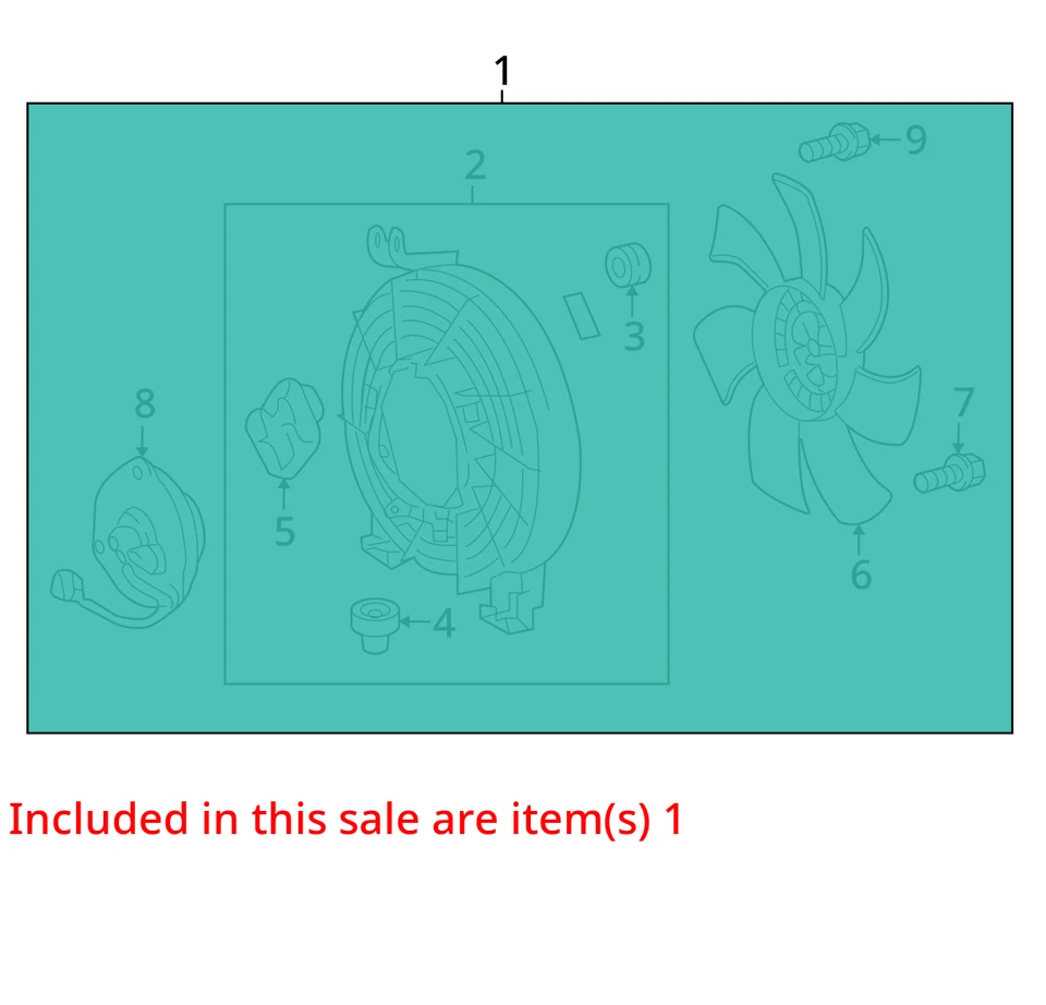 Radiator Fan Motor Fan Assembly Condenser Fits 08-11 13-21 LAND CRUISER 30380637 Foto 3 de 4