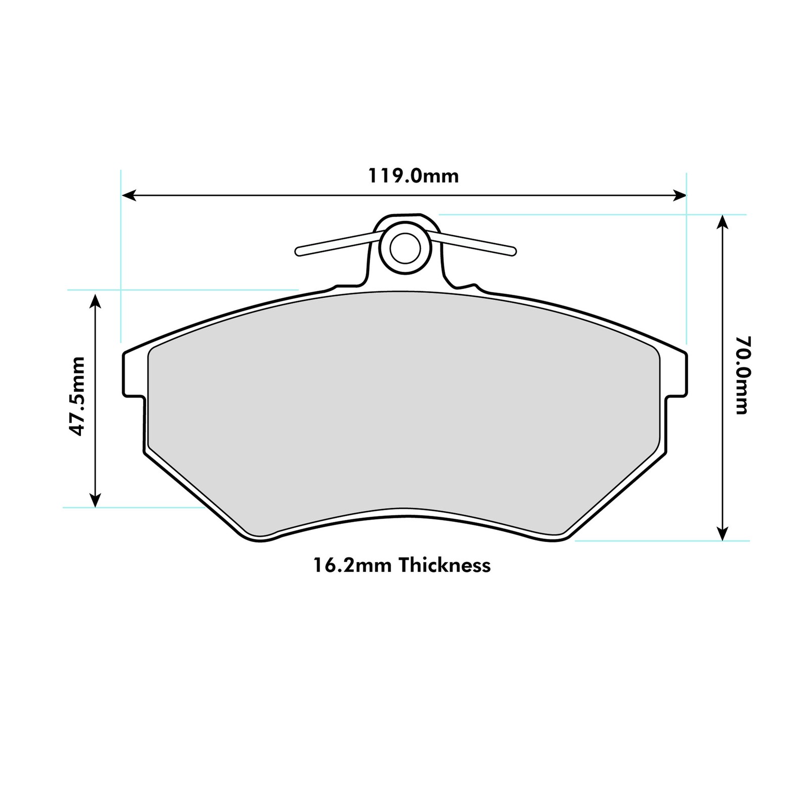 Ferodo DS3000 Front Brake Pads For VW Corrado 1.8 1988>1994 - FCP774R
