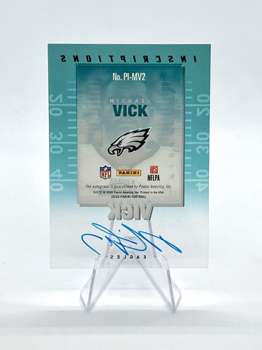 Michael Vick 2021 Panini Zenith Pinnacle Inscriptions Auto /100 #PI-MV2 Eagles - Picture 2 of 2