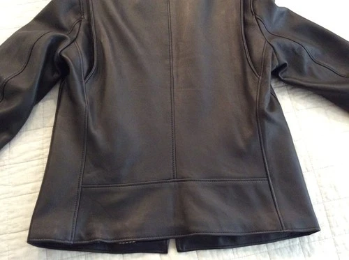 New 2026 SCHOTT NYC Delivery Black Lambskin leather jacket Men's Size L image 6
