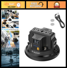 Heavy-Duty 4.5" Vacuum Suction Cup Mount for Camera/Phone, 50kg Load, Car/Boat W