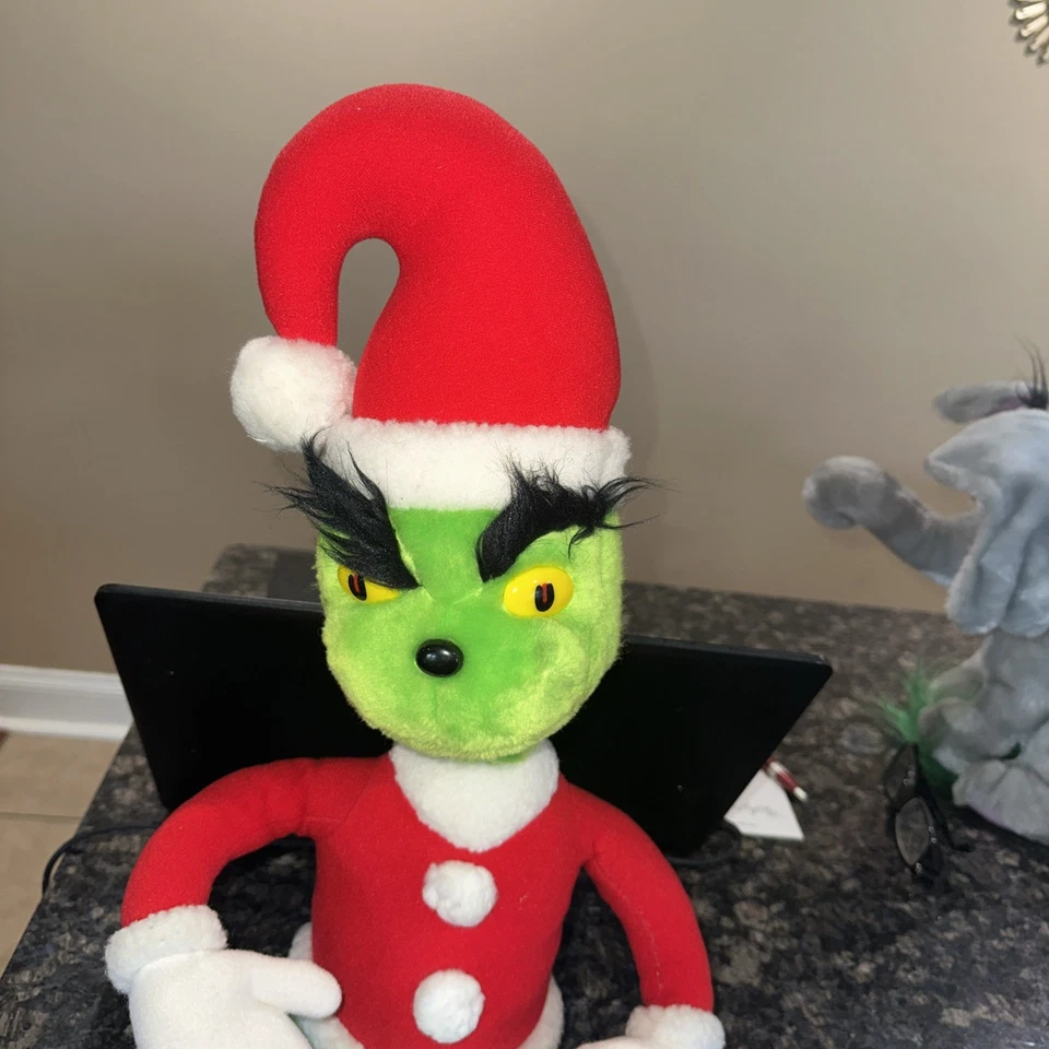 VINTAGE 1983 COLECO Dr. Seuss THE GRINCH CHRISTMAS CARTOON PLUSH 21" RARE - Image 2 of 4