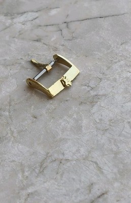 ZENITH VINTAGE GOLD PLATED WATCH STRAP BAND BUCKLE UHRENSCHNALLE 16mm 