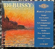 Debussy complete piano music - Martin Jones Nimbus Records 5 CD set