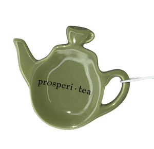Mud Pie Coffee Tea Spoon Rest Sage Green with Tag