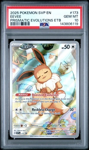 2025 POKEMON SVP EN-SV BLACK STAR PROMO #173 EEVEE PSA 10